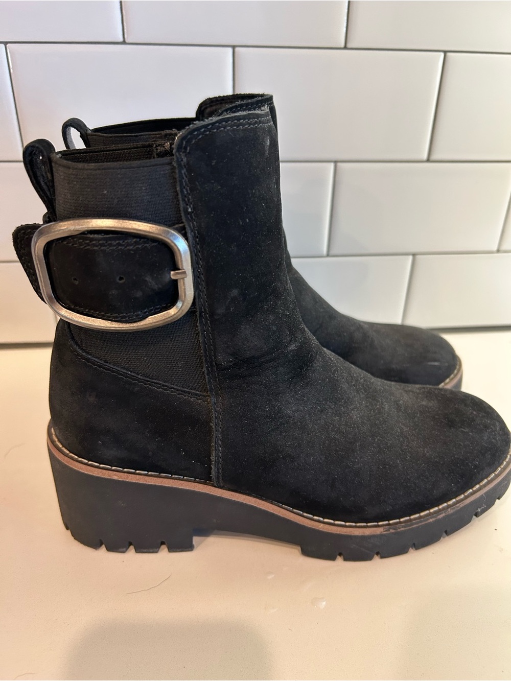Women’s Blondo Waterproof Black Buckle Ankle Boots - Stylish